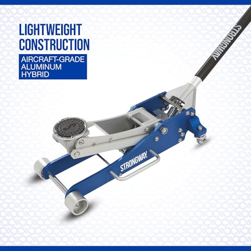 Strongway Low-Profile Quick-Rise Aluminum Racing Floor Jack, 2 Ton Capacity - style: 2 ton