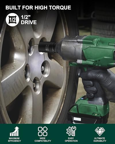 3/8" Drive Impact Socket Set,49 Piece Socket Set, SAE (5/16" to 3/4") and Metric (8–22 mm) Sizes with Deep & Shallow, 6 Point, Cr-V, Extension Bars, Universal Joint, Adapters - style: SS-D38-49PC