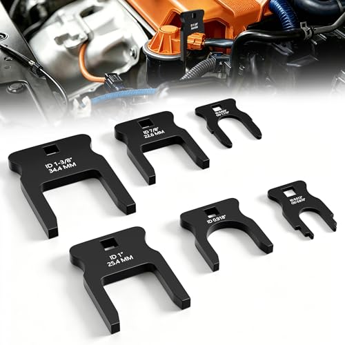 Fuel Line Disconnect Tool Set, 6 PCS DEF Line Removal Tool for Diesel Mechanic, Automotive Fuel Disconnect Tools for Fuel, Coolant, Breather Lines & Quick Disconnect Fittings
