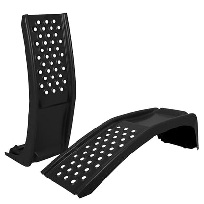 GarveeTech Heavy Duty Car Ramps Set 8000 LBS Auto Ramp Solid Steel Ramps, Pack of 2, Max Lift Height 8 inch (Black, Product Size 34.7" L x 11" W x 9" H) - color: Black, size: 34.7" L x 11" W x 9" H
