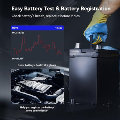 iCarsoft LR V2.0 Enhanced Ver Car Scan Tool for Land Rover/Jaguar and for Benz/Sprinter/Smart, All Systems in-Depth Diagnostic OBD2 Scanner Max 9 Service Battery Test 118 Live Data Fault Code Reader - color: LR V2.0 Enhanced Version
