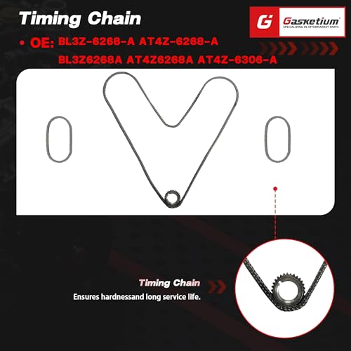 3.5 Timing Chain Kit w/Tool Kit Camshaft Holding Tool Water Pump | Fit For Ford Edge Explorer Flex Taurus Mustang 2011-2019 3.5L 3.7L V6 Replace OE BL3Z-6268-A AW6348