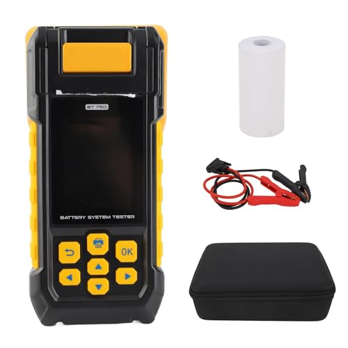 Keenso 12V Car Conductance Battery Tester,Auto Battery Analyzer with Built-in Printer for Truck Marine Motorcycle SUV Boat
