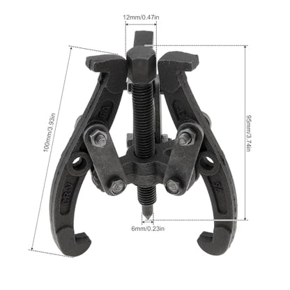 ChgImposs Multifunction Standard Carbon Steel 2 Jaw / 3 Jaw Bearing Puller with 4 Single Hole Claw Pullers for Car/Mechanical Repairing (3 Inch) - size: 3 Inch