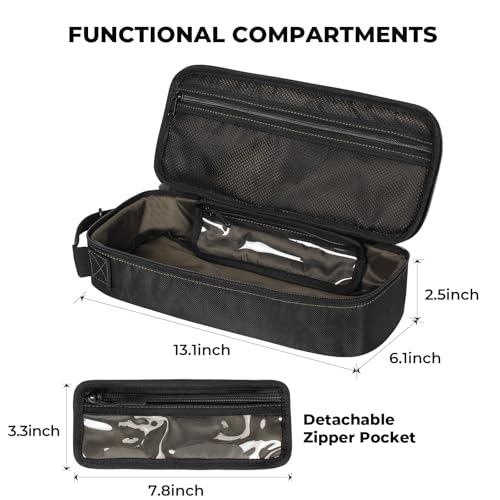 Portable Small Tool Bag, Organizer Storage Box for EDC, Motorcycle, Road Bike, Electricians and More with US Flag Patch and Heavy Duty Grab Handle, Multi-Purpose Utility Work Organizer Bag