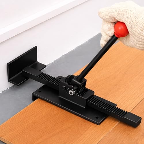 Heavy Duty Ratcheting Hardwood Floor Jack Tool for Wood, Laminate & Vinyl Flooring,Flooring Jacks for Hardwood Floors, Professional Board Tightening & Positioning Aid ﻿