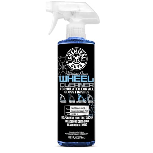 Chemical Guys, Signature Series Wheel Cleaner Spray for All Finishes, 16 oz | Fast-acting foaming spray clings to wheels to lift brake dust and road grime, safe on chrome and painted rims - size: 16 Fl Oz (Pack of 1)