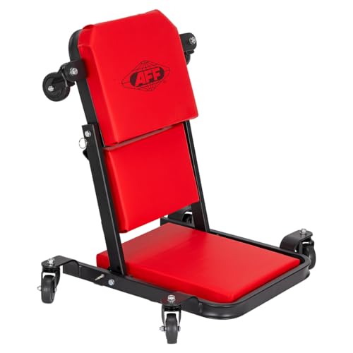 AFF 3-Way Mechanic Creeper & Shop Stool - Heavy Duty Low Profile Seat with Backrest Converts to Creeper & Garage Stool - for Garage & Shop Use - style: 3-Way Creeper Seat