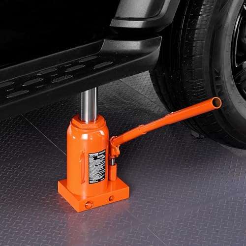 VEVOR Hydraulic Bottle Jack, 30 Ton/66138 lbs Welded Bottle Jack with 11.22''-18.66'' Lifting Range & 3-Section Long Handle, for Car, Pickup, Truck, RV, Auto Repair, Industrial Engineering - size: 30T