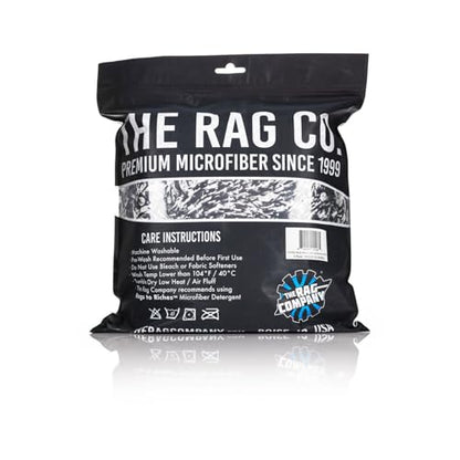 The Rag Company - The Cyclone Ultra Wash Mitt 8in x 9in and Cyclone Ultra Wash Pad 10in x 10in - 70/30 Blend Korean Microfiber, Foam Padding, Scratch-Free, Lint-Free, Black (2-Pack)