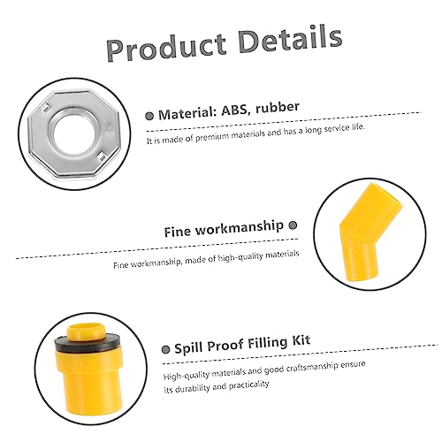 PRETYZOOM 1Set Spill Coolant Filling Funnel Kit for Cars Radiator Tool with Fluid Stopper Compatible with Domestic and Import Vehicles for Engine