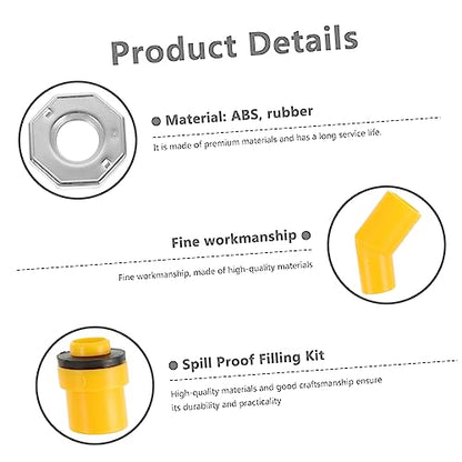 PRETYZOOM 1Set Spill Coolant Filling Funnel Kit for Cars Radiator Tool with Fluid Stopper Compatible with Domestic and Import Vehicles for Engine
