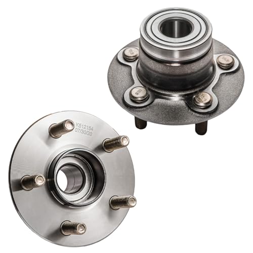 Detroit Axle - 2 Rear Wheel Bearing and Hubs Assembly with 5-Lug for Chrysler Sebring 1996-2005, Cirrus 2000 & Dodge Stratus 1995-2006 & Plymouth Breeze 1996-2000 [Non-ABS] - style: 512154 x2/Pair