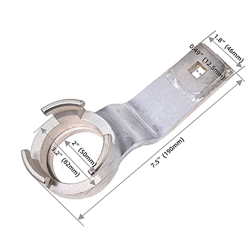Crankshaft Pulley Holder Tool Crank Pulley Holding Socket Wrench Compatible with Volvo Ford 1.8 2.0 2.3 16V