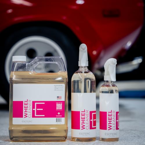 ESOTERIC Wheel Cleaner 16oz | Color Changing | Effective Iron Removing Wheel Cleaner | Safe & Versatile Brake Dust Cleaner for All Alloy, Chrome, Aluminum, and Steel Wheels - size: 16oz