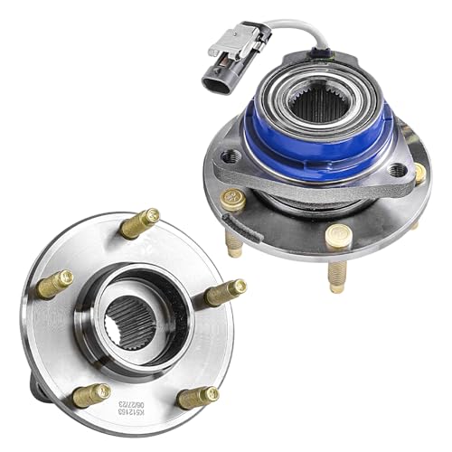 Detroit Axle - Rear 2pc Wheel Bearing Hubs for 1997-2008 Chevrolet Corvette, 2004-2008 Cadillac XLR, 2 Wheel Bearing & Hubs Assembly 2005 2006 2007 Replacement - style: 512153 x2/Pair