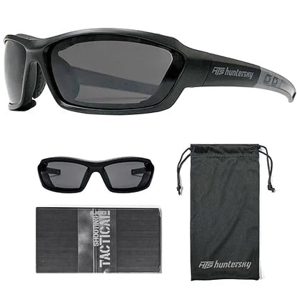 HTS HUNTERSKY Protective Powersports Motorcycle Anti Fog Riding Goggles Eyewear Padded Sunglasses Windproof UTV Spoggles - color: Gray