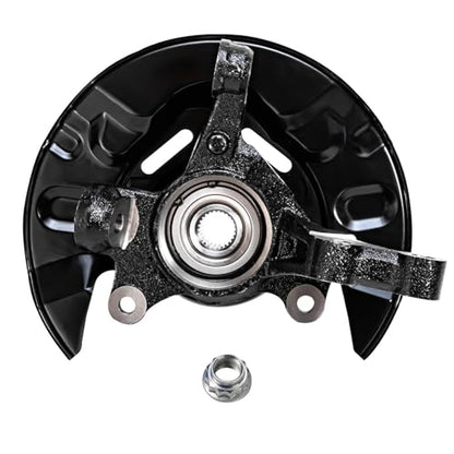 Detroit Axle - FWD 4pc Steering Knuckles Kit for 03-08 Toyota Matrix, 2 Front Steering Knuckles & Wheel Bearing Hubs 2 Rear Wheel Bearing and Hubs 2003 2004 2005 2006 2007 2008 Replacement - size: 4UW50480/Kit
