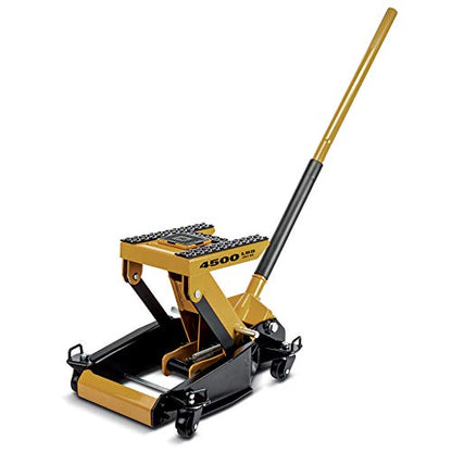 CAT 2.25 Ton Quad Caster Multi-Purpose Jack, 3-in-1 Design for Cars, Trucks, Motorcycles & ATVs, 5.5"–17.5" Lift Range, 12"x9.25" Platform, 4500 lb Capacity – 240331 - size: Quad Caster