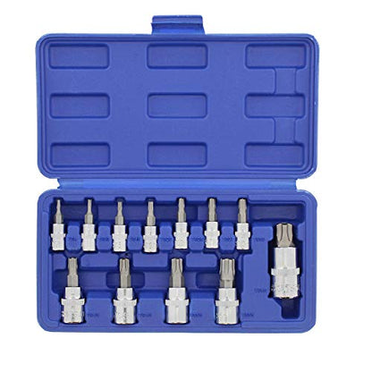ABN Torx Plus Socket Set Star Bit Set, 5 Star Tamper Proof Bit Set, Tamper Proof – 12-Piece Torx Set