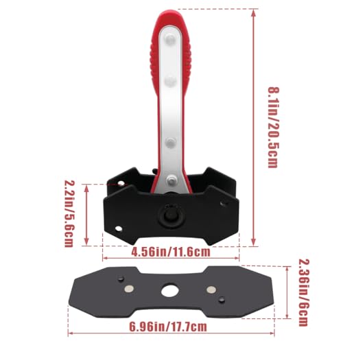 Brake Tools, Brake Caliper Tool, Brake Caliper Compression Tool | Caliper Piston Compressor Tool with 360 Degree Swing Ratchets, Brake Caliper Press Tool with Brake Caliper Hooks, Red - color: red