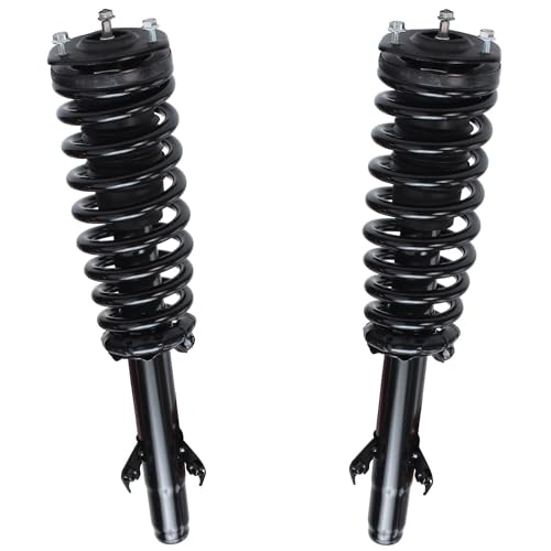 Detroit Axle - FWD Front Steering Knuckles Wheel Hub Bearings Struts Rear Shocks Replacement for Ford Fusion Lincoln MKZ Mercury Milan - size: 6AQU47650/ strut shock sway kit