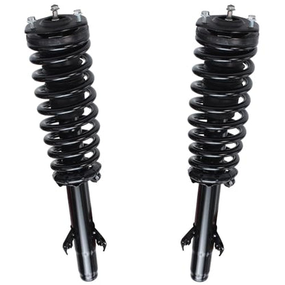 Detroit Axle - FWD Front Steering Knuckles Wheel Hub Bearings Struts Rear Shocks Replacement for Ford Fusion Lincoln MKZ Mercury Milan - size: 6AQU47650/ strut shock sway kit