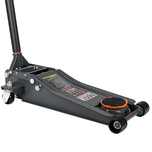 Maxority 3-Ton (6600lbs) Low Profile Hydraulic Heavy-Duty Steel Floor Jack with Dual Pistons Quick Lift Pump, Home and Workshop Car Maintenance for Various Vehicles (Random Color, 3 Ton Low Profile) - color: Random Color