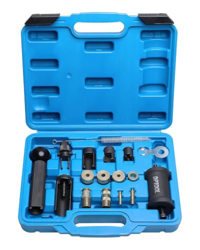 T10133 Fuel Injector Puller Removal Set Injector Seal Installer Service Tool Kit Compatible with Audi VW 1.4 1.6 1.8 2.0 2.7 3.0 3.2 3.6 V6 4.2 V8 FSI Petrol - size: 18PC Gasoline Kit