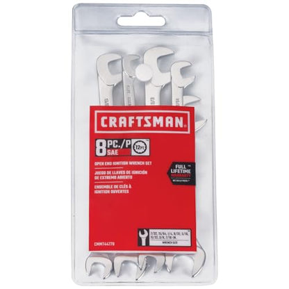 CRAFTSMAN Open End Ignition SAE Wrench Set, 8 Piece (CMMT44778) - style: SAE Set
