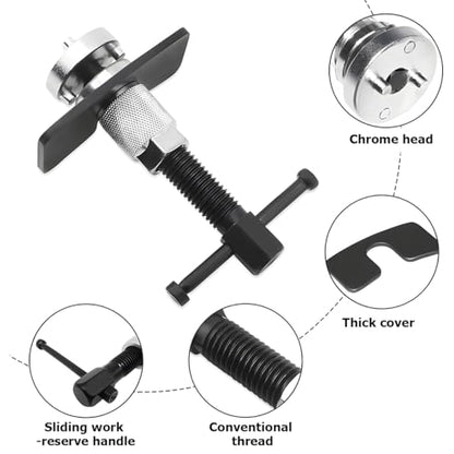 Bittwee Car Brake Piston Wind Back Tool, 5PCS/Set Brake Caliper Piston Rewind Tool, Auto Rear Brake Pad Wind Back Tool, Brake Caliper Wind Back Tool for Replacement of Rear Brake Pad - size: 5 PCS/Set