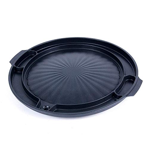 COOKKING - Master Grill Pan, Korean Traditional BBQ Grill Pan - Stovetop Nonstick Indoor/Outdoor Smokeless BBQ Cast Aluminum Grill Pan, Made in Korea - style: MasterGrill