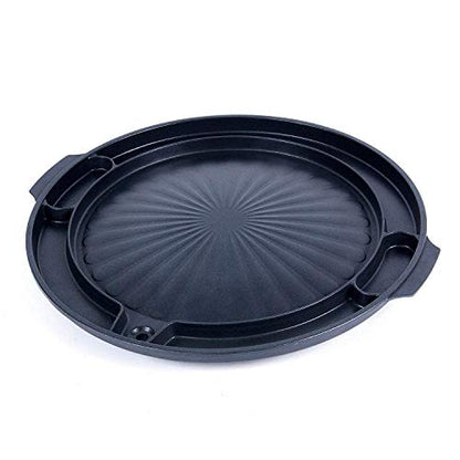 COOKKING - Master Grill Pan, Korean Traditional BBQ Grill Pan - Stovetop Nonstick Indoor/Outdoor Smokeless BBQ Cast Aluminum Grill Pan, Made in Korea - style: MasterGrill
