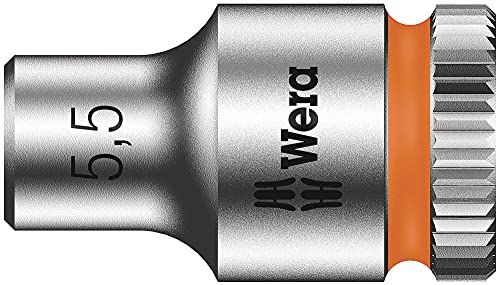 8100 SA 14 Zyklop Comfort Ratchet Set, reversing Lever, 1/4" Drive, Metric, 28 Pieces