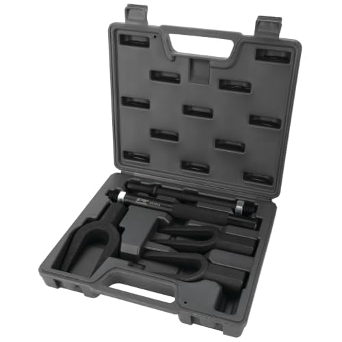 Performance Tool W83053 5-Piece Interchangeable Pickle Fork Set for Tie Rods, Ball Joint Removal, Pitman Arms, Suspension Pry Bar Set, Air Hammer Tool, Carrying Case