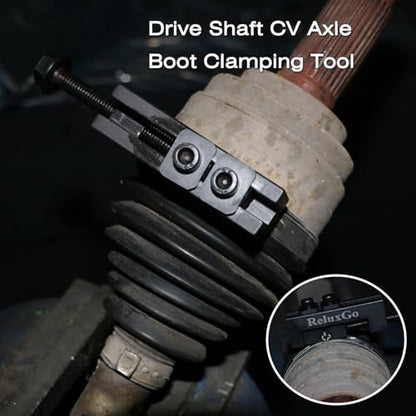 ReluxGo CV Boot Clamp Pliers, Single Ear Hose Drive Shaft CV Axle Boot Clamp Removal and Installation Tool Compatible with Toyota Lexus etc OEM 09521-24010 - size: cv axle boot clamp tool