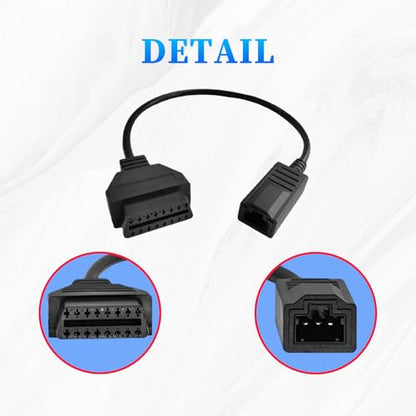 OBD1 to OBD2 Adapter Fits for Honda 3Pin OBD Diagnostic Cable Connector | Compatible for Honda Old Vehicles 3 Pin OBD1 to 16 Pin OBD2 Adapter, Work with Obdii Diagnostic Scanner Tools/Code Reader - style: Fit for honda-3pin