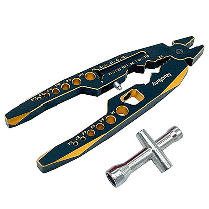 RC Shock Absorber Pliers 4 in 1 Multi-Function & 1/10 Wheel Wrench Tools for 1/8 1/10 Traxxas HSP Arrma Axial Losi Redcat RC Cars Trucks Rock Crawlers
