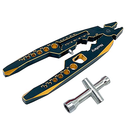 RC Shock Absorber Pliers 4 in 1 Multi-Function & 1/10 Wheel Wrench Tools for 1/8 1/10 Traxxas HSP Arrma Axial Losi Redcat RC Cars Trucks Rock Crawlers