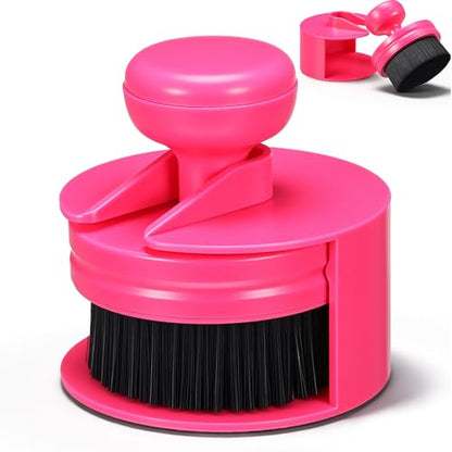 Wenqik 1 Pack Tire Shine Applicator Brush Automotive Tire Shine Brush Dressing Applicator with Storage Stand Portable Car Detail Brushes for Auto Detailing Care and Auto Wash Cleaning Service Kit