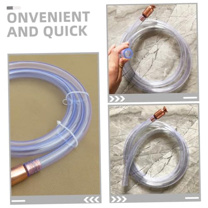 Hemobllo Automatic Siphon Hose Kit for Gasoline 1/2 Oil Siphon Tube Hose Retainer for Simple Fluid Transfer for Automotive and Multi-Purpose Use