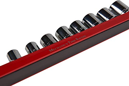 Mechanic's Time Savers Lock-A-Socket Tool Organizer: Magnetic Locking Socket Rack, 3/8" Drive Sockets - size: 3/8" Drive Sockets