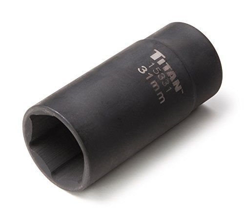 Titan 15331 31mm 1/2" Drive 6 Point Axle Nut Socket - size: 31mm