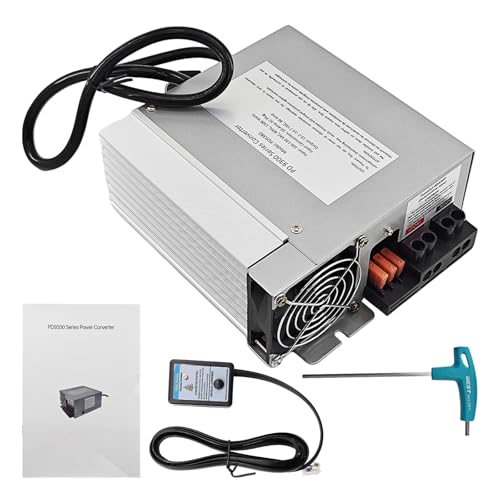 PD9380 RV Converter Charger 80 Amp 1300W, 120V AC to 12V DC Power Converter with Charge Wizard, Compatible with 9300 Series RV Battery Charger, Supports AGM Lithium LiFePO4 & Lead Acid Batteries - size: 9380