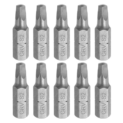 HARFINGTON 10pcs Square Head Screwdriver Bits 1/4" Hex Shank SQ2 Head 1" Length CR-V Steel Screw Driver Drill Bit for Repair Work Electric Screw Driver - size: SQ2
