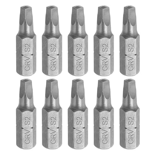 HARFINGTON 10pcs Square Head Screwdriver Bits 1/4" Hex Shank SQ2 Head 1" Length CR-V Steel Screw Driver Drill Bit for Repair Work Electric Screw Driver - size: SQ2