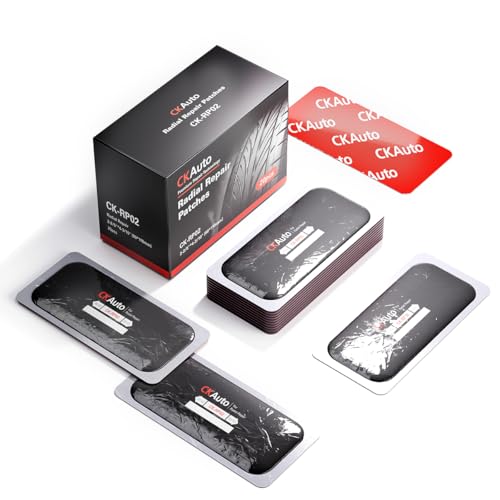 CKAuto 20 PCS Radial Tire Repair Patch Kit Heavy Duty 2-1/4" x 4-1/3" (60 x 110mm), for Cars Vans SUVs Buses & Heavy Trucks Tractor Agricultural Vehicles, Rectangle 2-1/4" x 4-1/3" (60 x 110mm) 20 PCS - size: 2-1/4" x 4-1/3" (60 x 110mm) 20 PCS