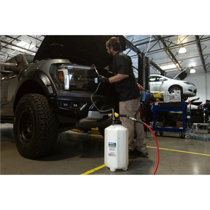 Mityvac MV7120 Fluid Extractor Dispenser for Evacuating, Topping-Off, Refilling Reservoirs or Bleeding Hydraulic Brake/Clutch Systems, 5.3 Gallon, 120 PSI, Compressed Air, Vacuum or Positive Pressure - style: MV7120