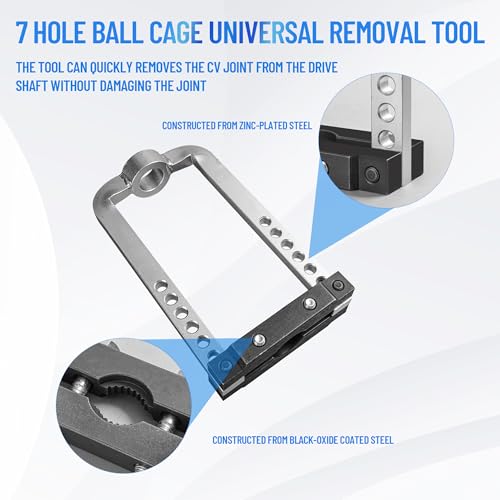Inner 63mm 48mm Master CV Joint Puller Slide Hammer Front Wheel Drive Axle Tools,4LBS slide hammer 460mm， U-Shaft section disassembly tool set, YSS090