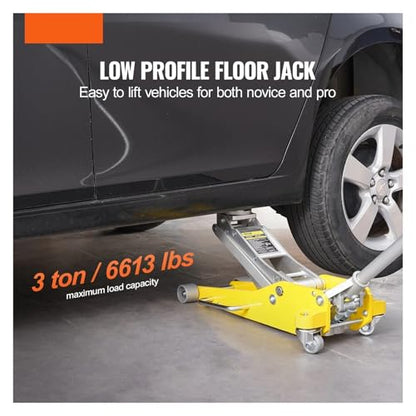 3T/2T Floor Aluminum Hydraulic Racing Floor Jack Hydraulic Car Jack with Dual Piston Lift Pump for Auto Repaire Duty Trolley Jack,3T Aluminum - color: 3t Aluminum